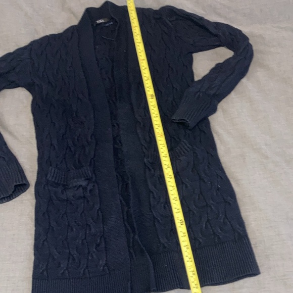 Open dark navy cardigan - Picture 7 of 8